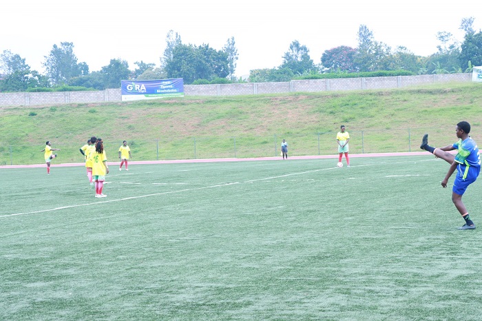 Amakipe y'abagore y'Imirenge ya Ngeruka na Kamabuye yakinnye umukino wa nyuma mu irushanwa Umurenge Kagame Cup