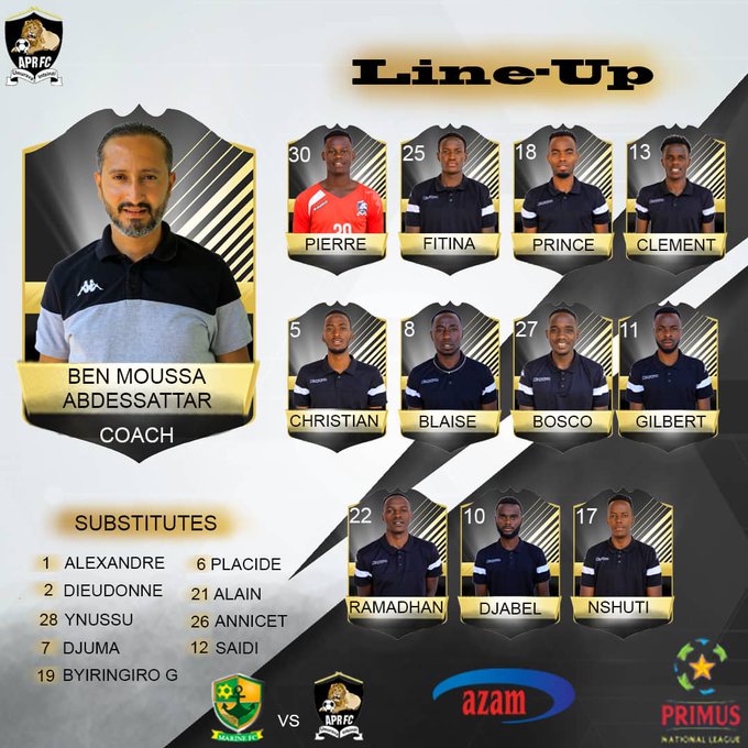 Abakinnyi APR FC yakoresheje itsinda Marine FC