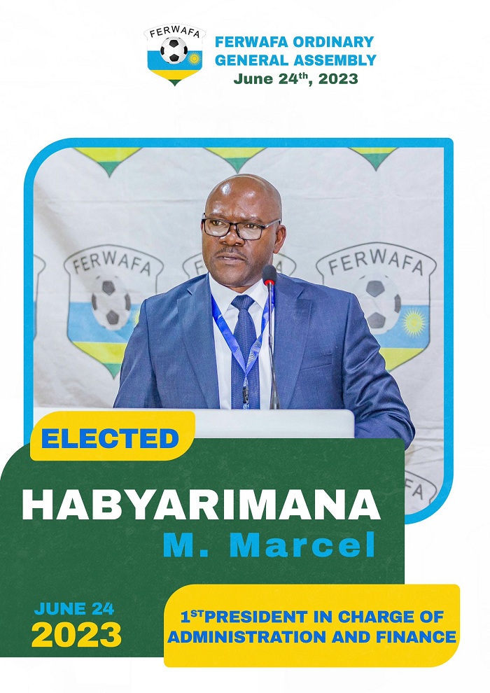 Habyarimana Marcel Matiku yatorewe kuba Visi Perezida wa mbere ushinzwe Imari n'imiyoborere