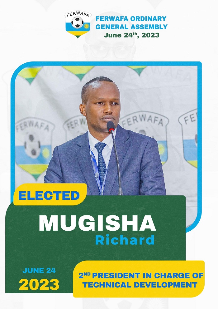 Mugisha Richard yatorewe, Visi Perezida wa kabiri ushinzwe tekinike 