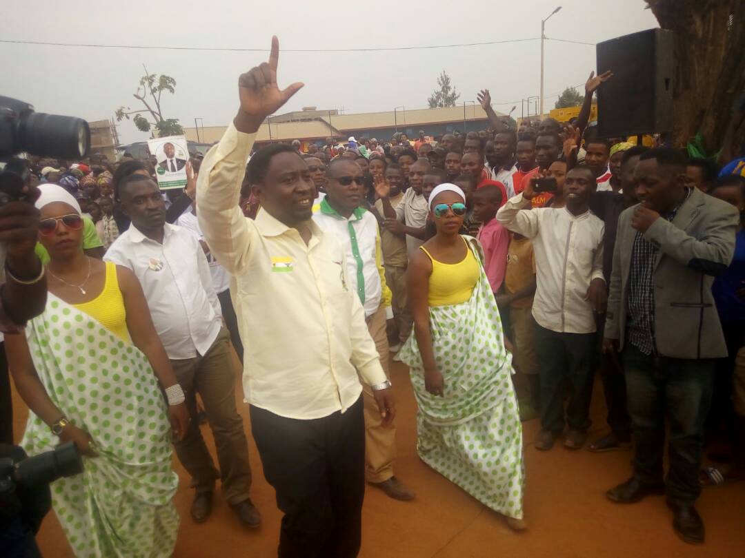 Frank Habineza ubwo yiyamamarizaga muri Kucukiro 