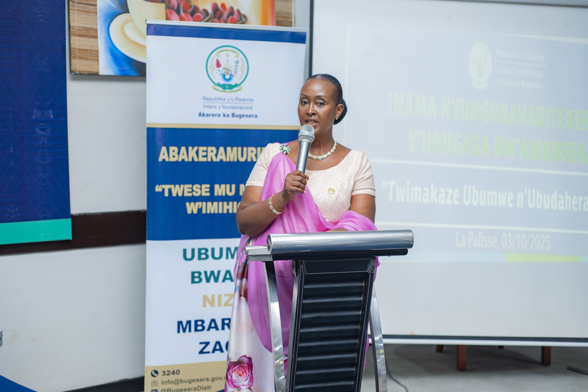 Umuyobozi w'Urugaga rw'Abikorera mu Karere ka Bugesera, Asiimwe Joanah, yagaragaje ko Abikorera biteguye gukomeza gufatanya n'inzego za Leta mu bikorwa biteza imbere Igihugu