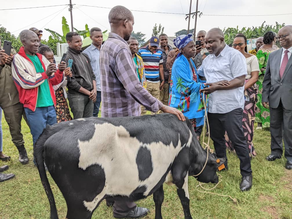 Imiryango itishoboye yorojwe Inka ndetse n'amatungo magufi ngo ibashe kwikura mu bukene
