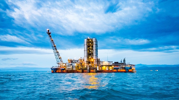 Ibikorwa byo gucukura Gaz Methane mu Kivu birarimbanyije. Iyi Gaz yitezweho gukemura ikibazo cy'ibicanwa (Ifoto: ContourGlobal)