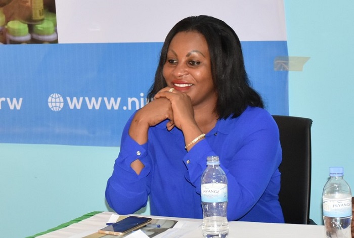 Gerturde Nyirahabineza, umuyobozi w'urugaga rw'abavuzi gakondo mu Rwanda