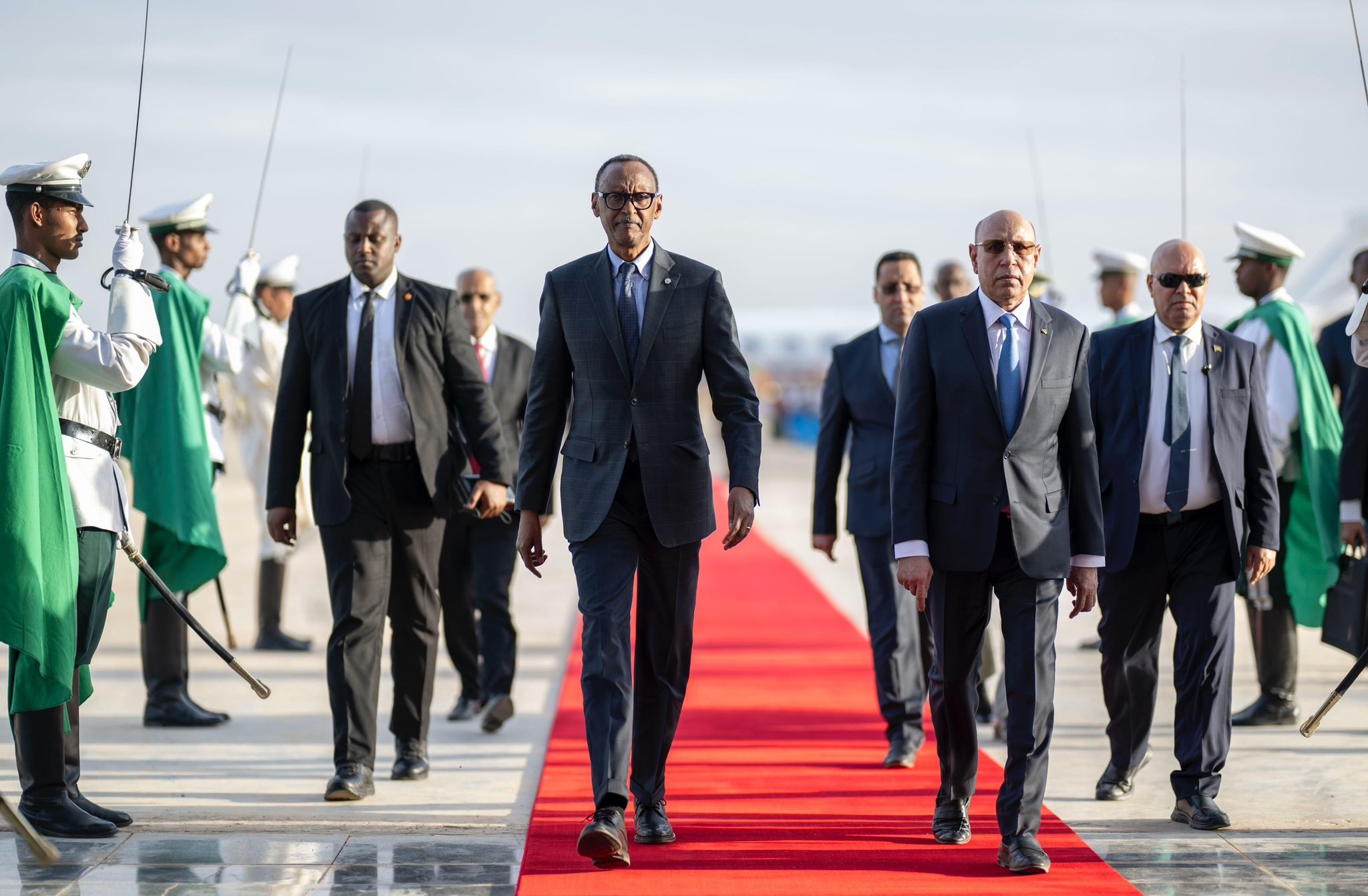 Perezida Kagame ari muri Maurtania aho yitabiriye inama Nyafurika yiga ku burezi