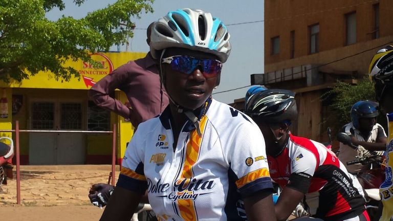 Girubuntu Jeanne D'Arc we yasiganwe mu rwego rwo kwitoza.