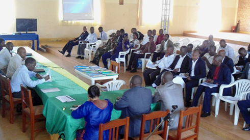 Abitabiriye igikorwa cyo kumurika imihigo mu karere ka Gisagara.