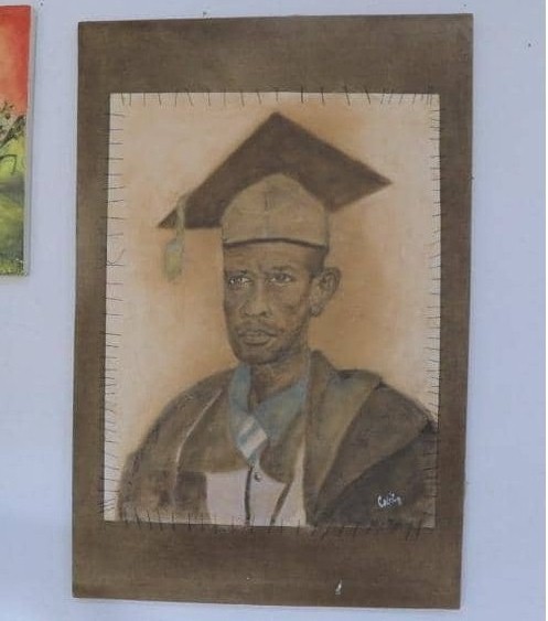 Igihangano cya mbere cya Cedrick Gisimba, yashushanyije se