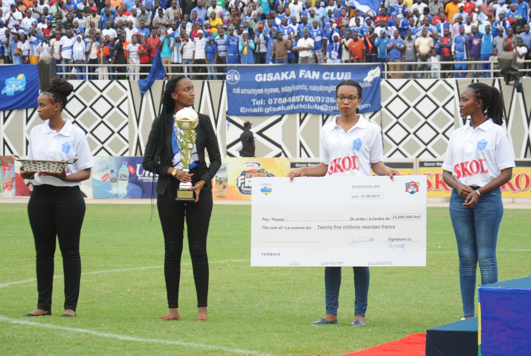 Rayon Sports iheruka kwegukana Shampiyona yahawe Sheki ya Miliyoni 25 Frws