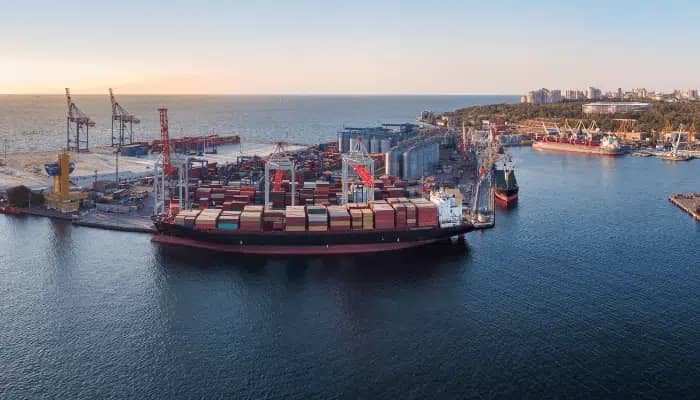 Amato y'ibicuruzwa yaheze ku byambu birimo icya Odessa