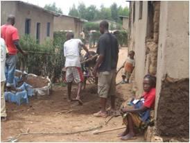 Amwe mu mazu yatangiye gusanwa.