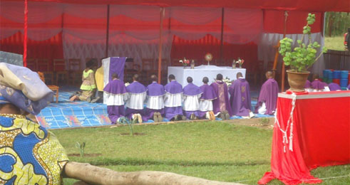 Aha ni ku ruhimbi mu mwanya wo gusengera abarwayi.