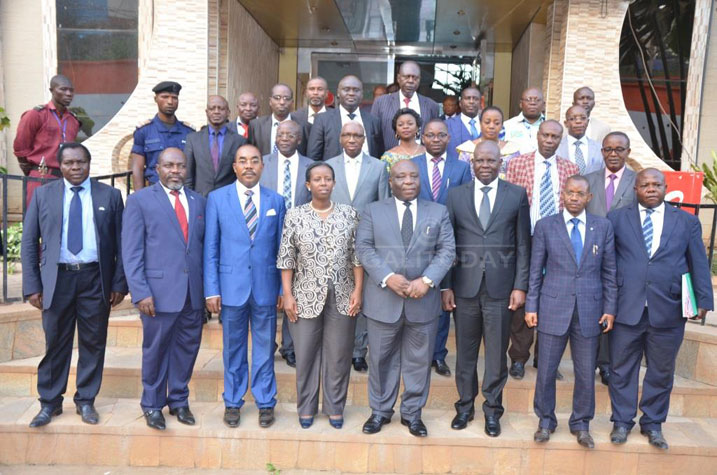 Abayobozi batandukanye bitabiriye uyu muhango