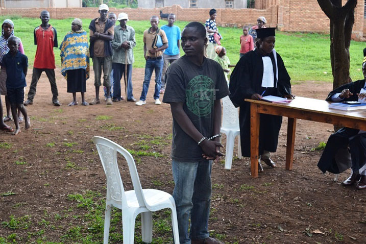 Habakurama ubwo yari aje kumva imyanzuro y'urubanza rwe.