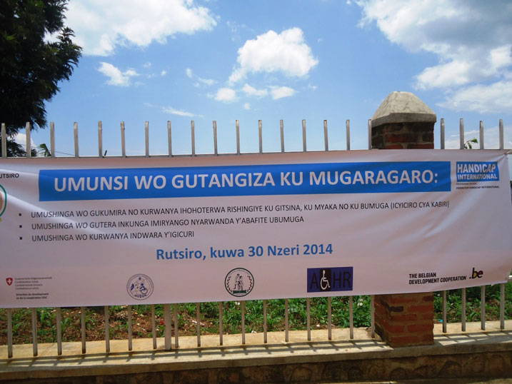 Handicap International yatangije ku mugaragaro icyiciro cya 2 cy'imishinga 3 mu karere ka Rutsiro.