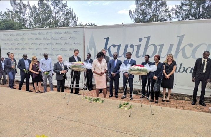 Bamwe mu bayobozi bahagarariye ibihugu byabo mu Rwanda, bifatanyije na Isiraheli muri uyu muhango.