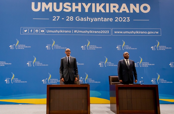 Perezida Kagame na Minisitiri w'Intebe mu gutangiza Umushyikirano 2023