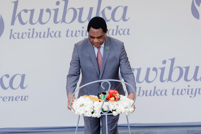 Perezida Hichilema yasuye urwibutso rwa Jenoside rwa Kigali