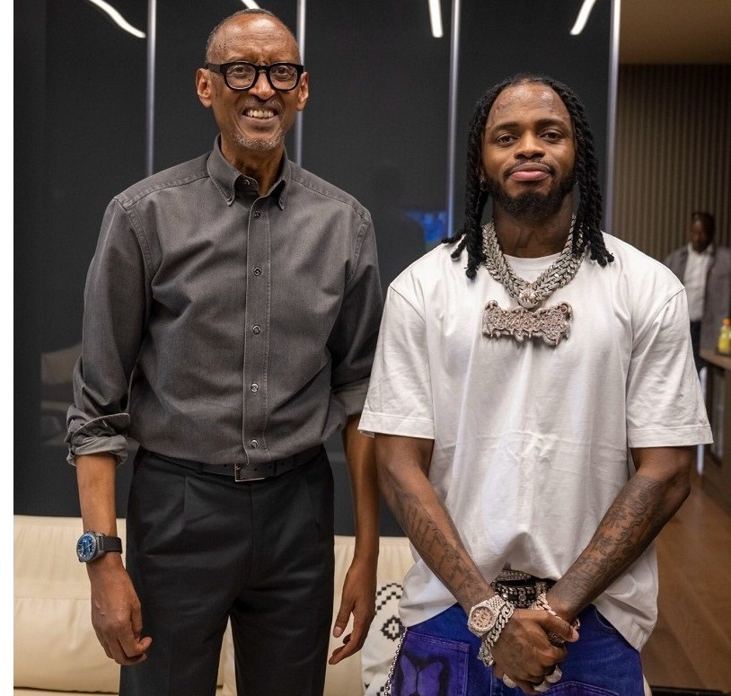 Diamond Platnumz yakabije inzozi zo guhura na Perezida Kagame