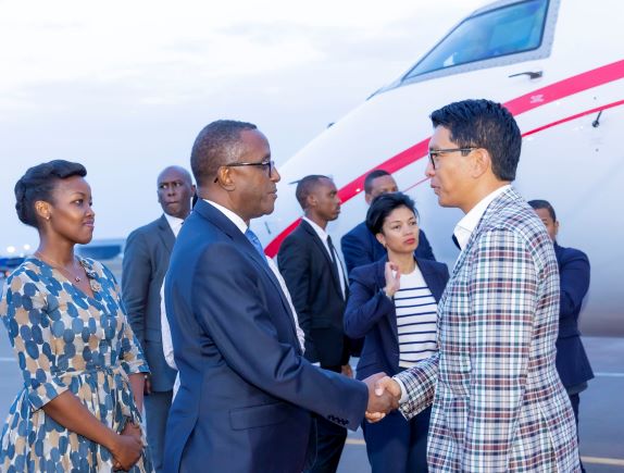 Perezida Andry Rajoelina asezera ku bayobozi b