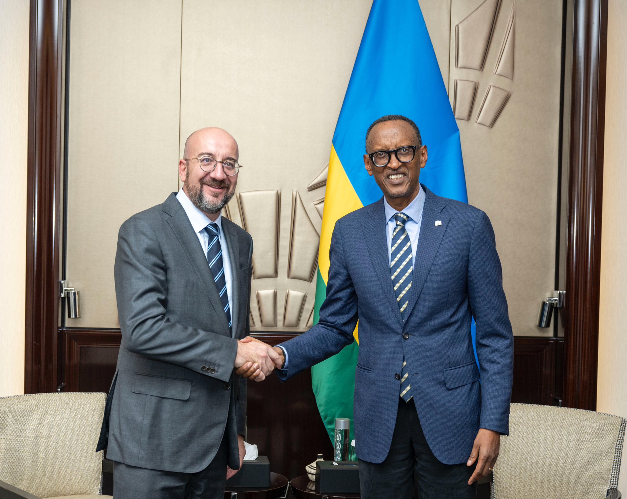 Perezida Kagame yagiranye ibiganiro na Charles Michel, Perezida wa Komisiyo y