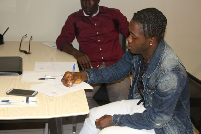 Ubwo yasinyiraga iyi kipe umwaka ushize avuye muri Kiyovu