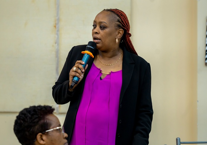 Uwisoni Laure Immaculle, umuyobozi w'ishami rishinzwe kurwanya ihohoterwa rishingiye ku gitsina n'irindi ryose muri GMO