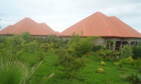 Zimwe mu nyubako zari zimaze kuzura.