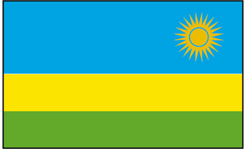 Ibendera ry'u Rwanda nyuma ya 2001.