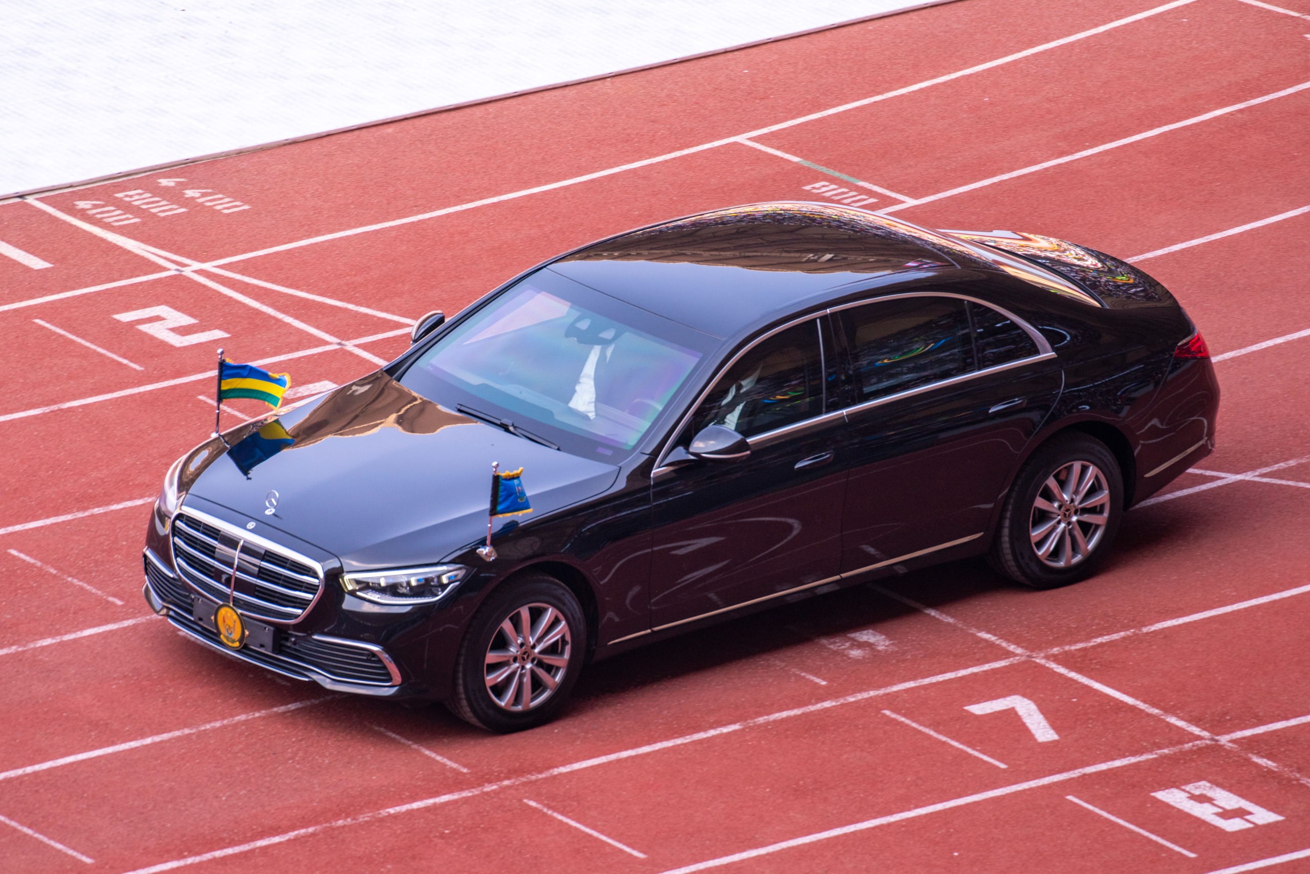 Perezida wa Repubulika Paul Kagame na Madamu Jeannette Kagame ubwo bari bageze muri Stade Amahoro