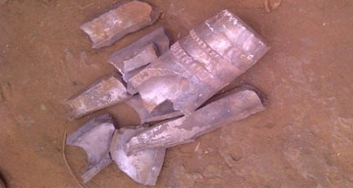 Iki ni kimwe mu bisasu byaherukaga kugwa mu Rwanda biturutse mu ruhande rwa FARDC.