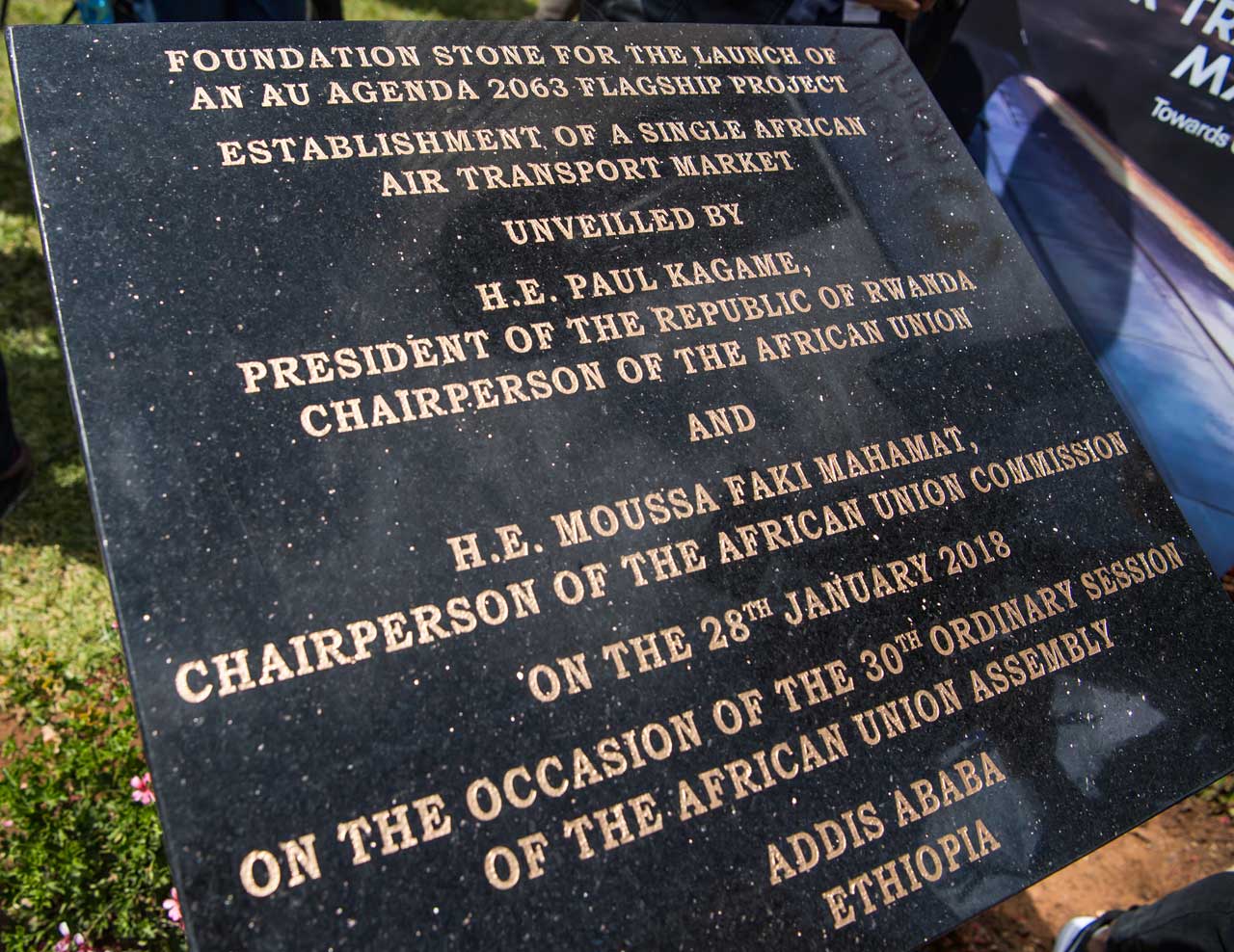 Ibuye ry'ifatizo ry'ikimenyetso cyo gushyiraho isoko rimwe ku ndege zo muri Afurika