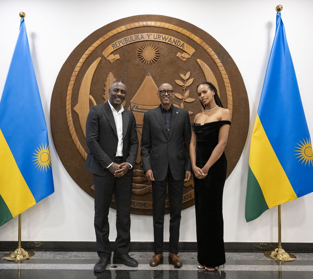 Idris Elba yari kumwe n'umugore we Sabrina Dhowre Elba, umunya-Canada wamamaye mu bijyanye no kumurika imideli akaba na Ambasaderi w'Umuryango w'Abibumbye