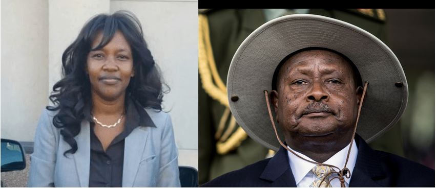 Charlotte Mukankusi uri ibumoso yakiriwe na Perezida Museveni tariki 01 Werurwe 2019