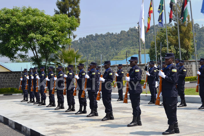 Ifungurwa ry'aya mahugurwa ya Polisi yo ku rwego rw'akarere.