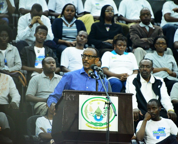 Perezida Kagame yongeye kwizeza Abanyarwanda umutekano uhamye.