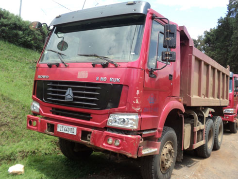 Ikamyo yagonze Veterineri w'umurenge wa Nkubu.