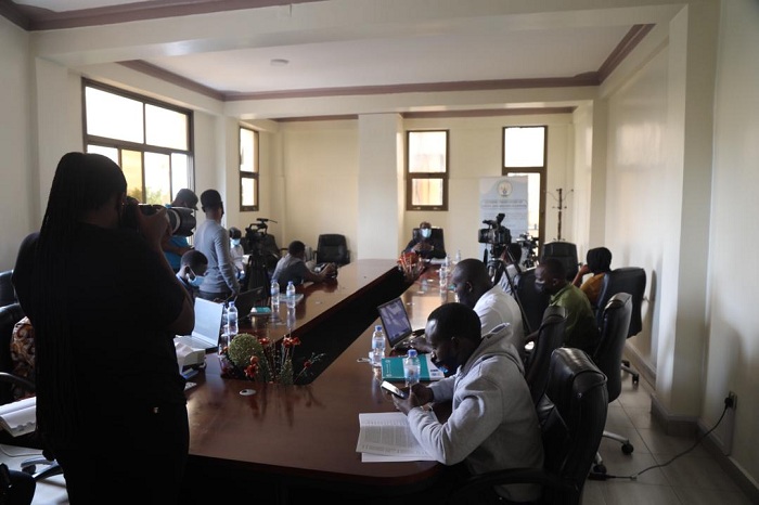 Abanyamakuru bitabiriye icyo gikorwa