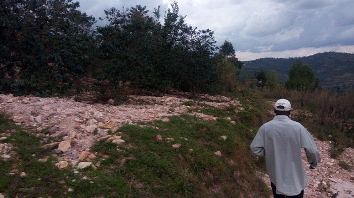 Imirima yagiye imanukiramo amabuye ku buryo kuyihingamo bigoye