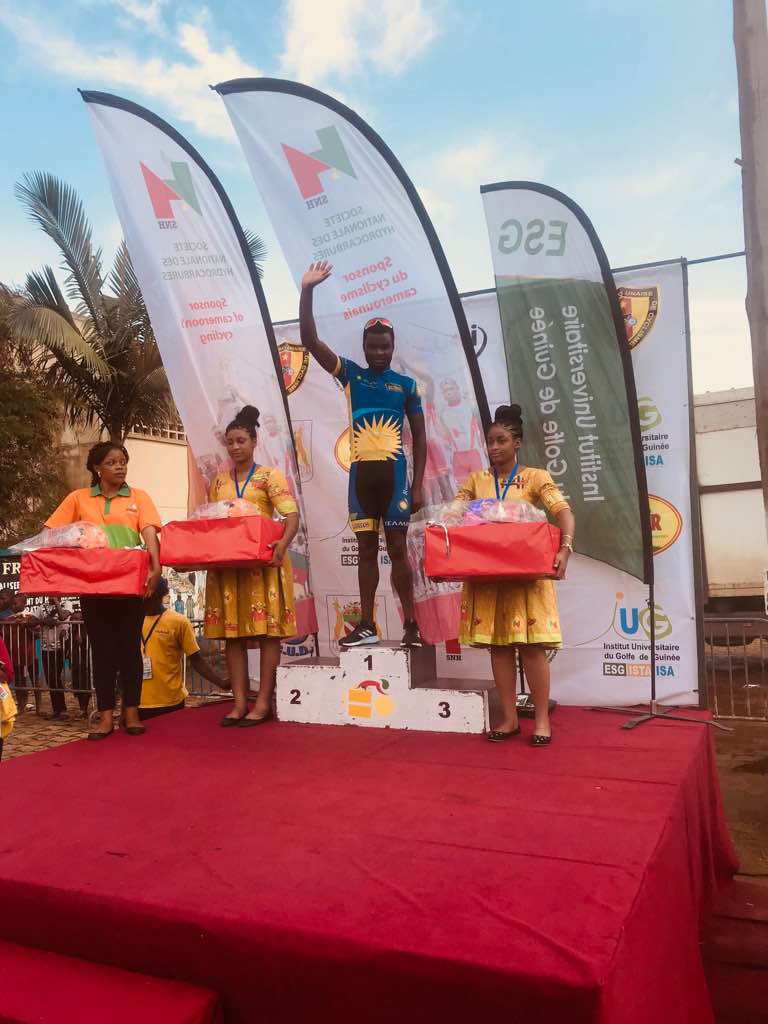 Bonaventure Uwizeyimana wegukanye agace ko kuri uyu wa kane, kugeza ubu aracyayoboye abandi