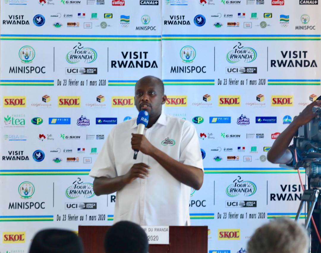 Umuyobozi wa Tour du Rwanda Kamuzinzi Freddy atangaza abaterankunga n'ibindi by'ingenzi muri Tour du Rwanda 2020