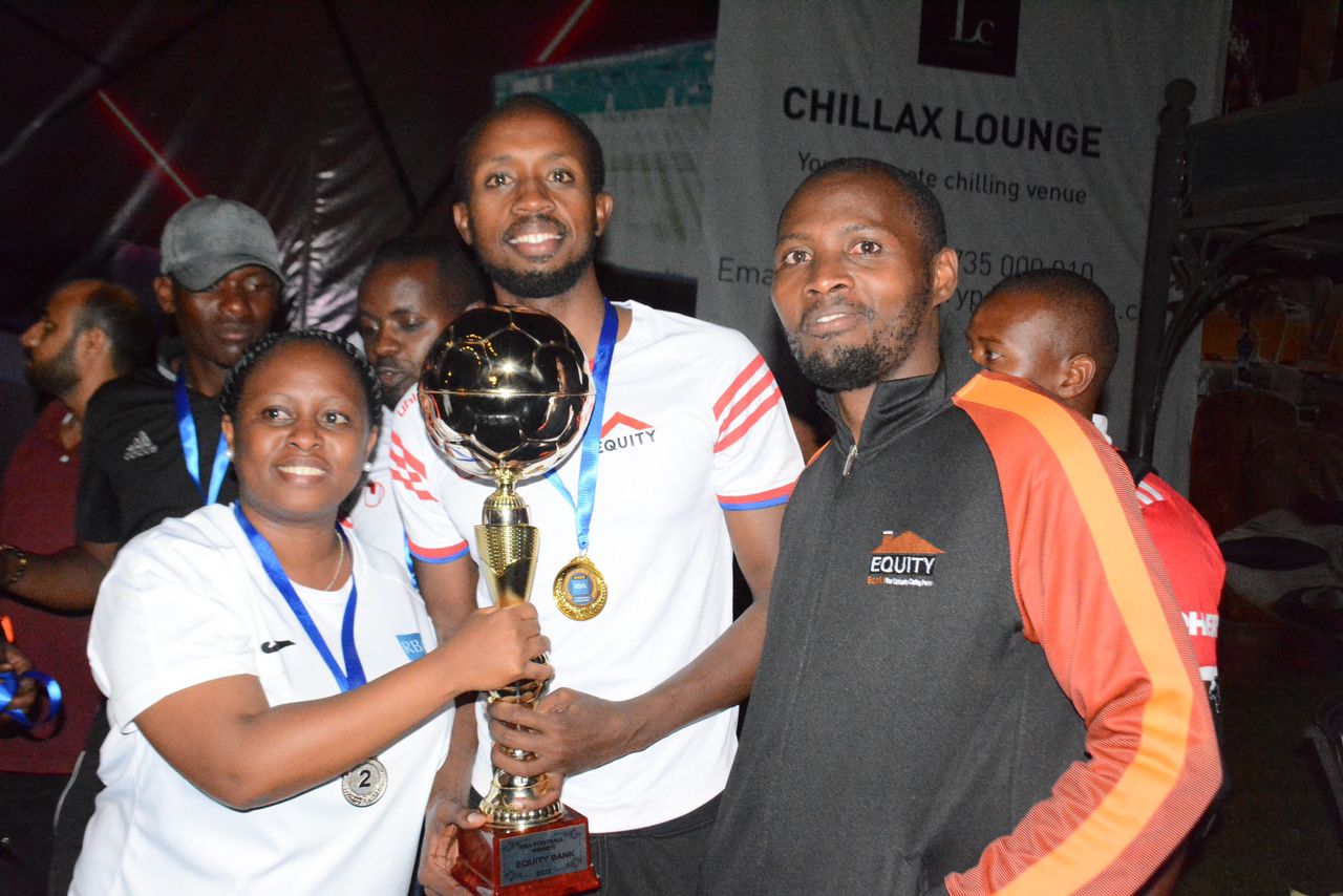 Equity Bank yegukanye igikombe mu mupira w'amaguru itsinze BPR ibitego 4 kuri 1.