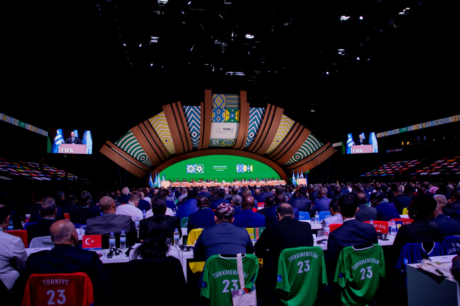 Amatora yabereye mu nama ya FIFA yabereye muri BK Arena mu Rwanda