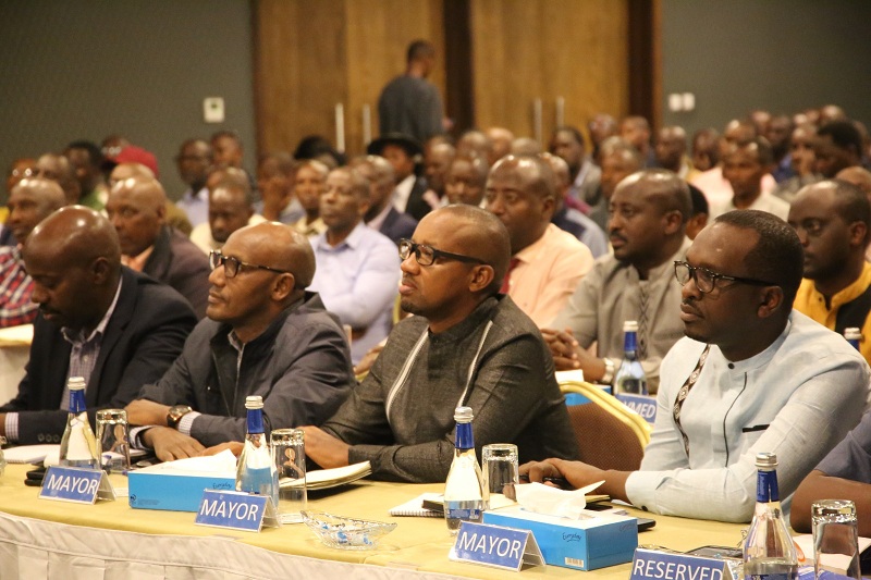 Abayobozi batandukanye bitabiriye iyi nama