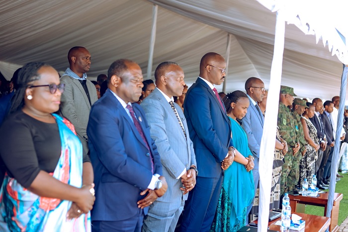 Abayobozi batandukanye bitabiriye iki gikorwa