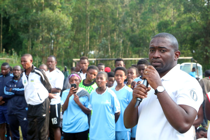 Umunyamabanga Uhoraho muri MINISPORTS Shema Maboko Didier nawe yari yitabiriye iyi mikino