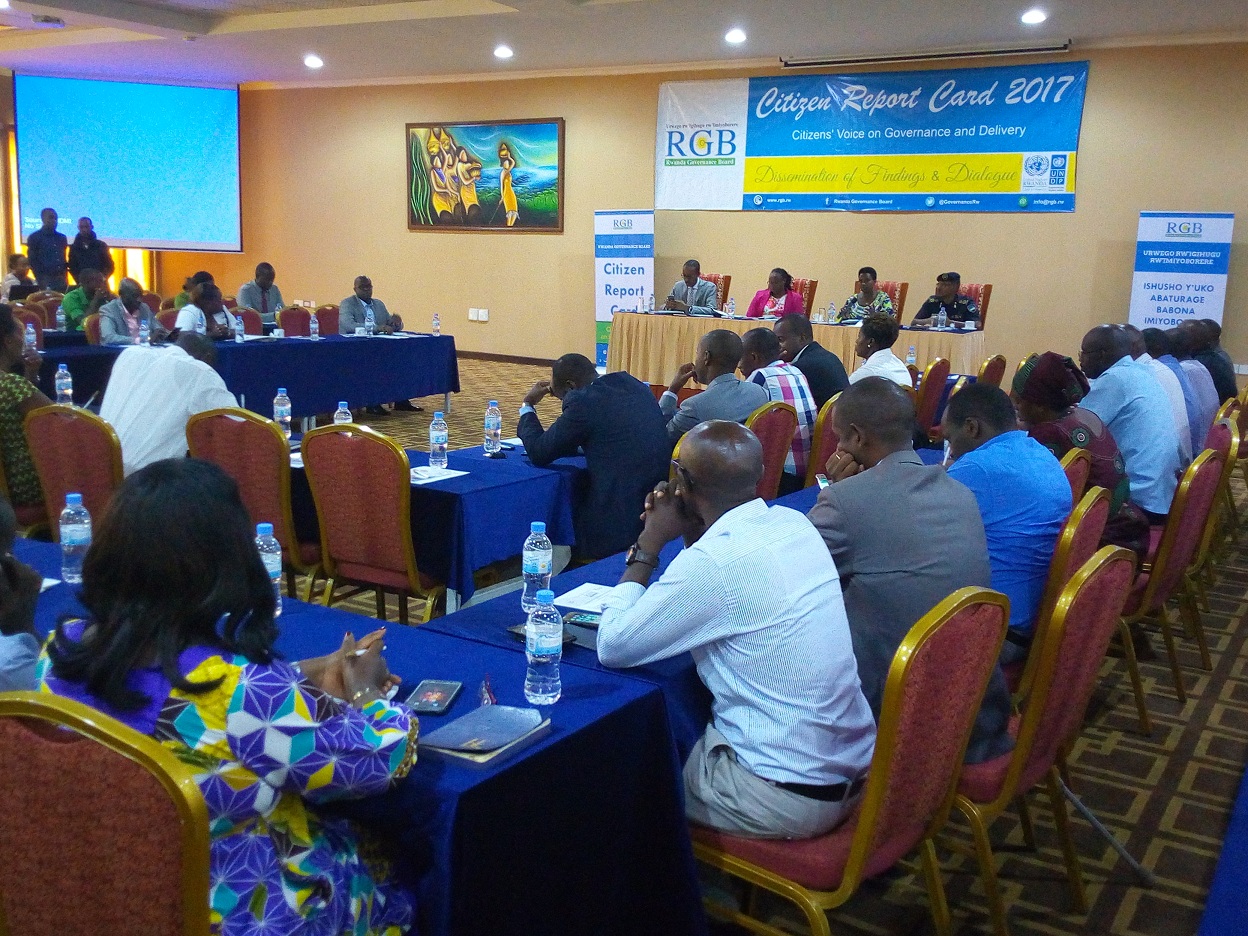 Byatangarijwe mu bushakashatsi ngarukamwaka bw'Urwego rw'Igihugu rw'Imiyoborere (RGB) 