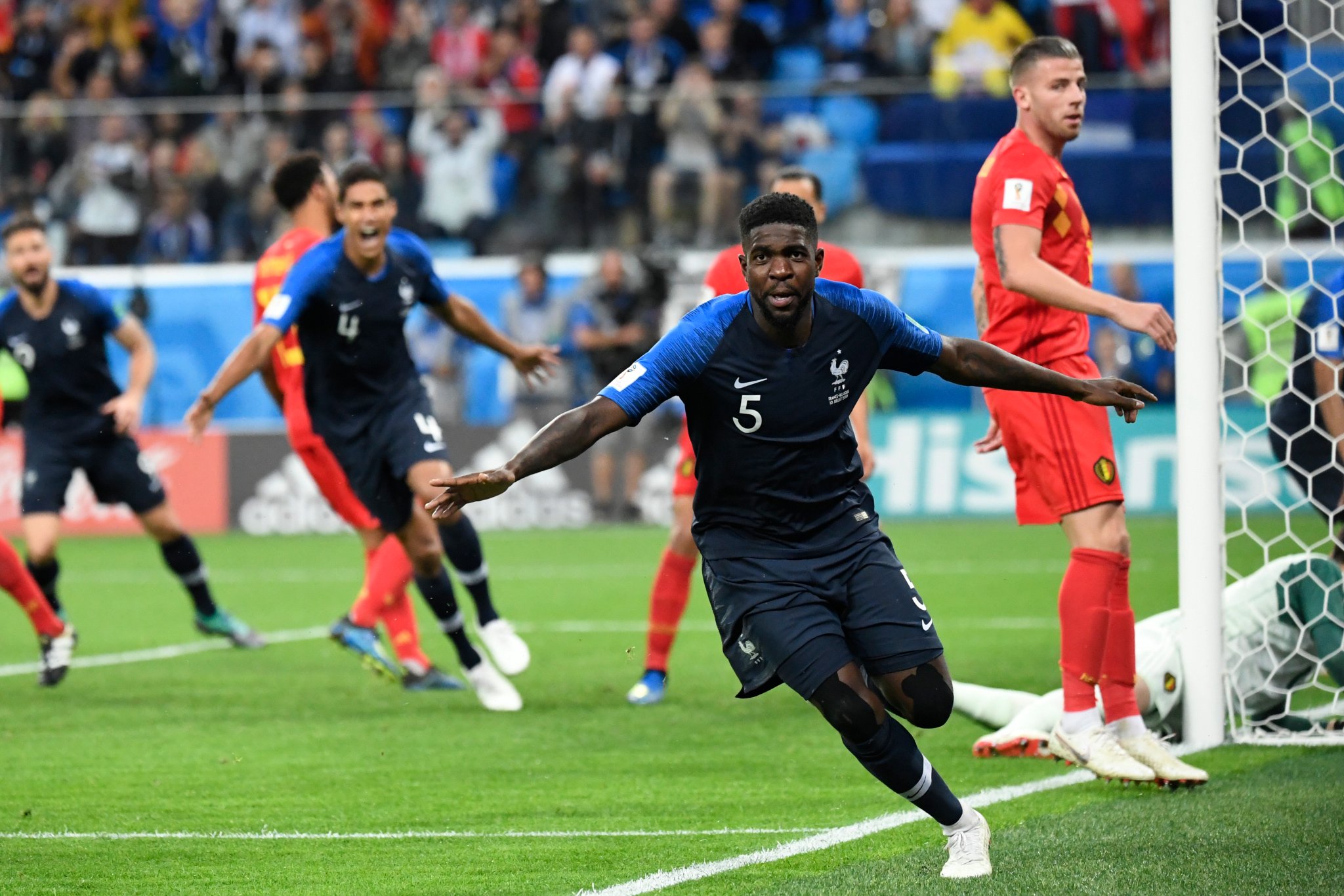 Igitego cya Samuel Umtiti cyagejeje Ubufaransa ku mukino wa nyuma