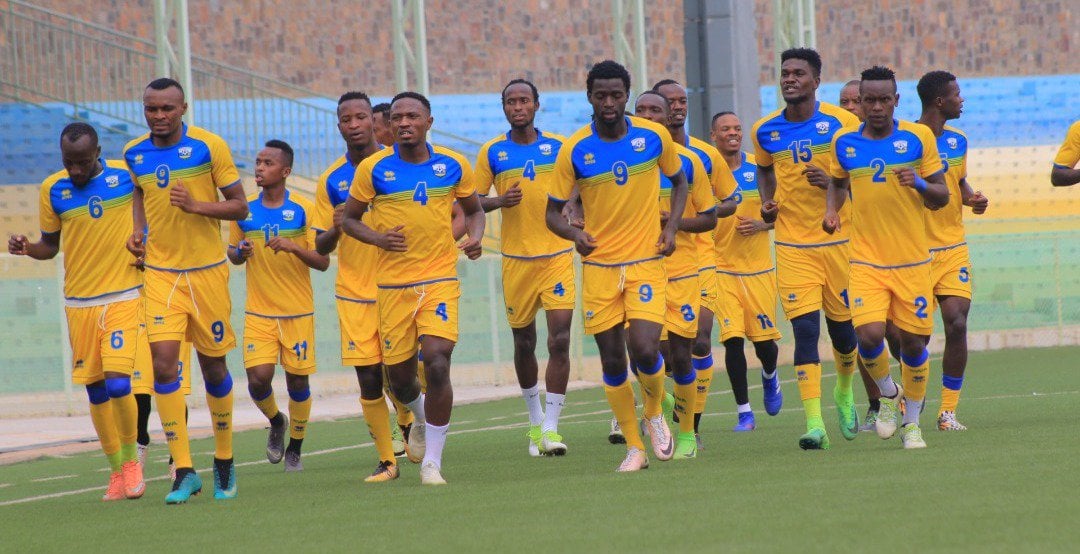 Ikipe y'igihugu Amavubi mu myitozo i Nyamirambo